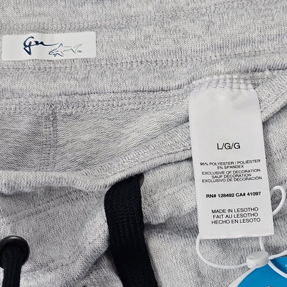 Greg Norman Luxe Fleece Womens Grace Light Grey Drawstring Golf Pants Size L NWT - Picture 7 of 14